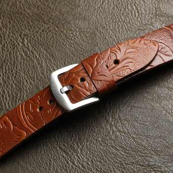 Topelte nahast kahesuunaline kella rihm reljeediga kujundusega, meestele, Gatim Card, suvi 2025