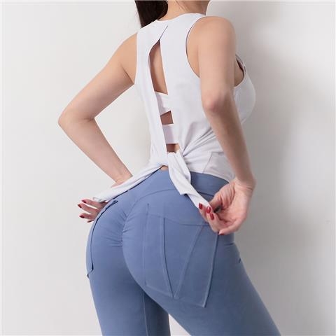 Tricou fără mâneci din mătase Mulberry, guler rotund, mercerizat, croială în formă A