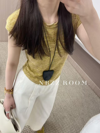 NBZZROOM majica, japansko-korejski ležerni stil, raglan rukavi, okrugli vrat, široki kroj
