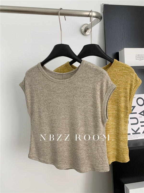 NBZZROOM majica, japansko-korejski ležerni stil, raglan rukavi, okrugli vrat, široki kroj