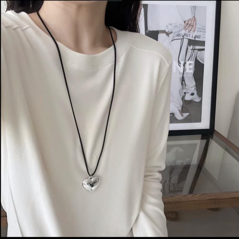 Top de bază cu mâneci lungi – catifea plușată, model clasic, croială oversize, guler rotund