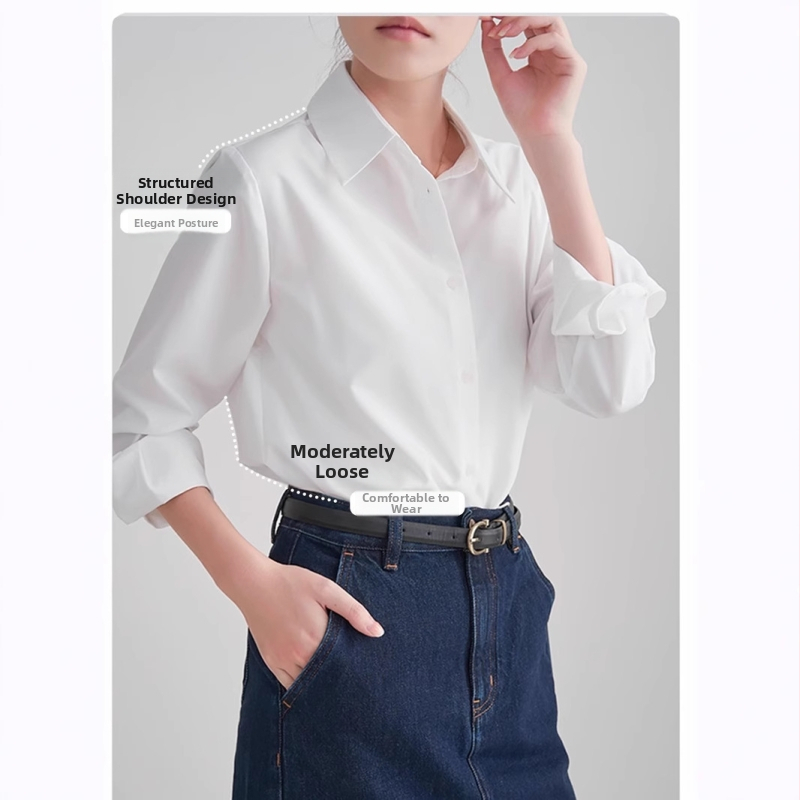 Sieviešu garās piedurknes krekliņš no kokvilnas-līna maisījuma, vienkrāsains, polo apkakle, taisa griezuma, pogu priekšējais aizdare, garums 50–65 cm