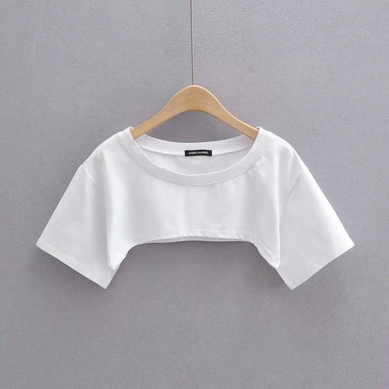Tricou din bumbac, mâneci scurte, croială lejeră, guler rotund, stil urban.