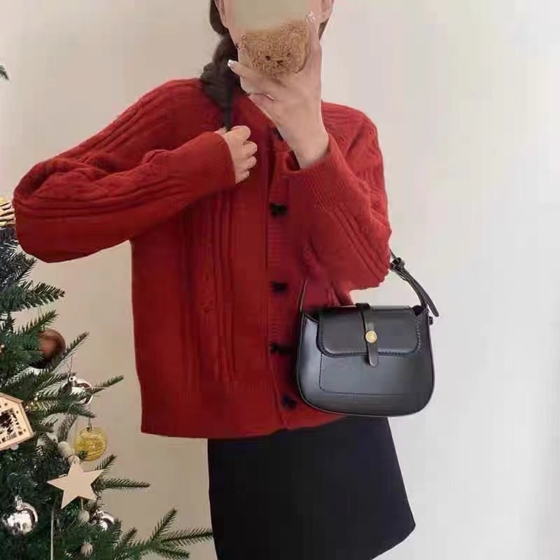 Cardigan tricotat pentru femei, stil coreean, toamnă-iarnă, cu fundă, model cu puncte 3D, croială lejeră, guler rotund