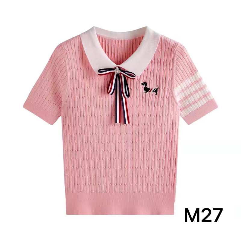 Ženski top od hladnog svile s izšivenim motivom šteneta s mašnicom, kapuljača, korejski stil, kratki rukavi