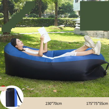 Pripučiama pagalvės tipo sofa iš gamintojo, nešiojama lauko sofa su tinginiu, sulankstoma pripučiama lova, miegmaišis