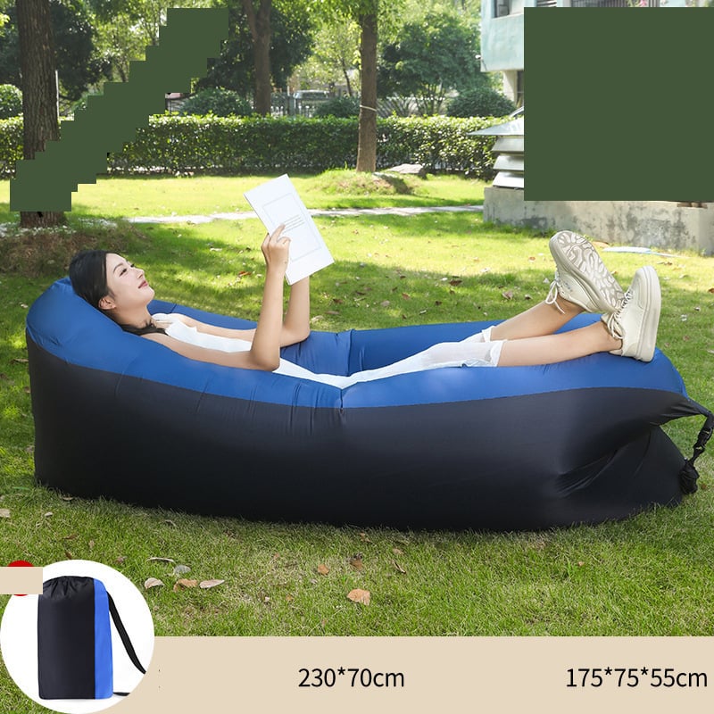 Pripučiama pagalvės tipo sofa iš gamintojo, nešiojama lauko sofa su tinginiu, sulankstoma pripučiama lova, miegmaišis