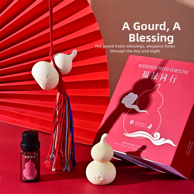 Pritaikytas kinų stiliaus gipso automobilio papuošalas su aromaterapijos funkcija – kvapų sklaida, kvapų šalinimas, vidaus dekoras