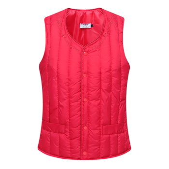 Sieviešu TR auduma veste ar pūka un kokvilnas pildījumu, silta, retro stils, regulāra piegriezne, PVC ≤30%, ar etiķeti