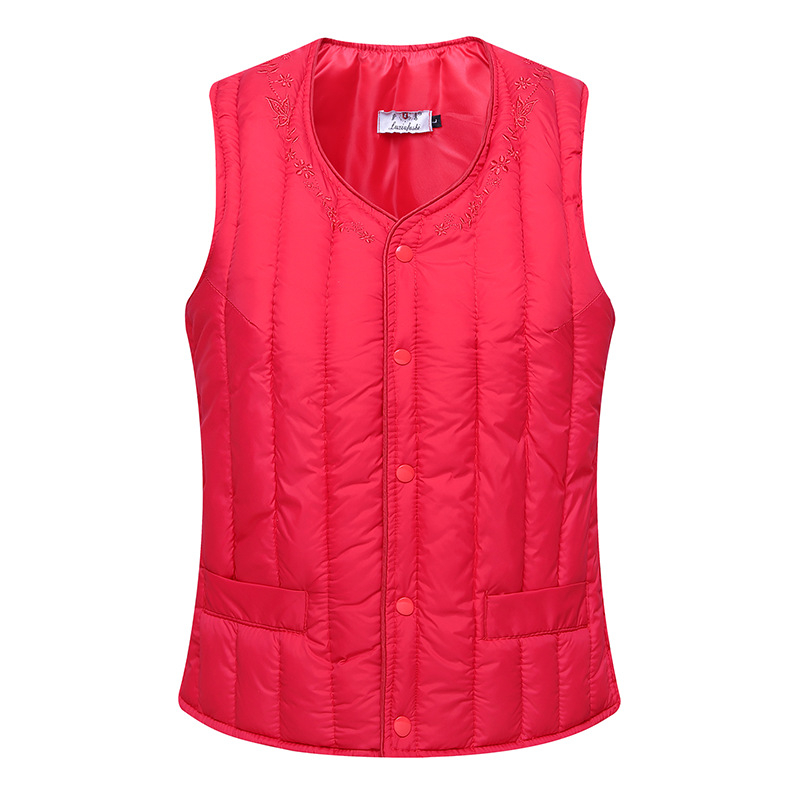 Sieviešu TR auduma veste ar pūka un kokvilnas pildījumu, silta, retro stils, regulāra piegriezne, PVC ≤30%, ar etiķeti