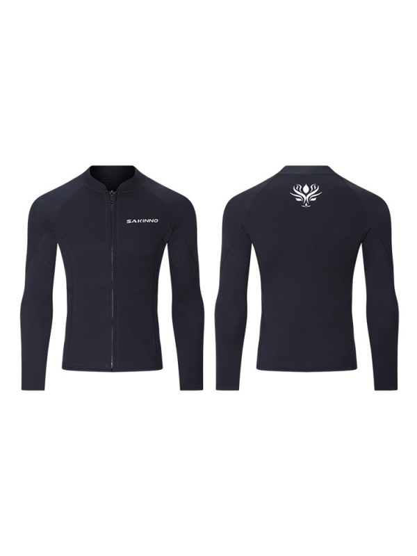 Unisex dugi rukav potaplinski top — SCR neopren visokoelastičan materijal, topao, sve sezone, za ronjenje.