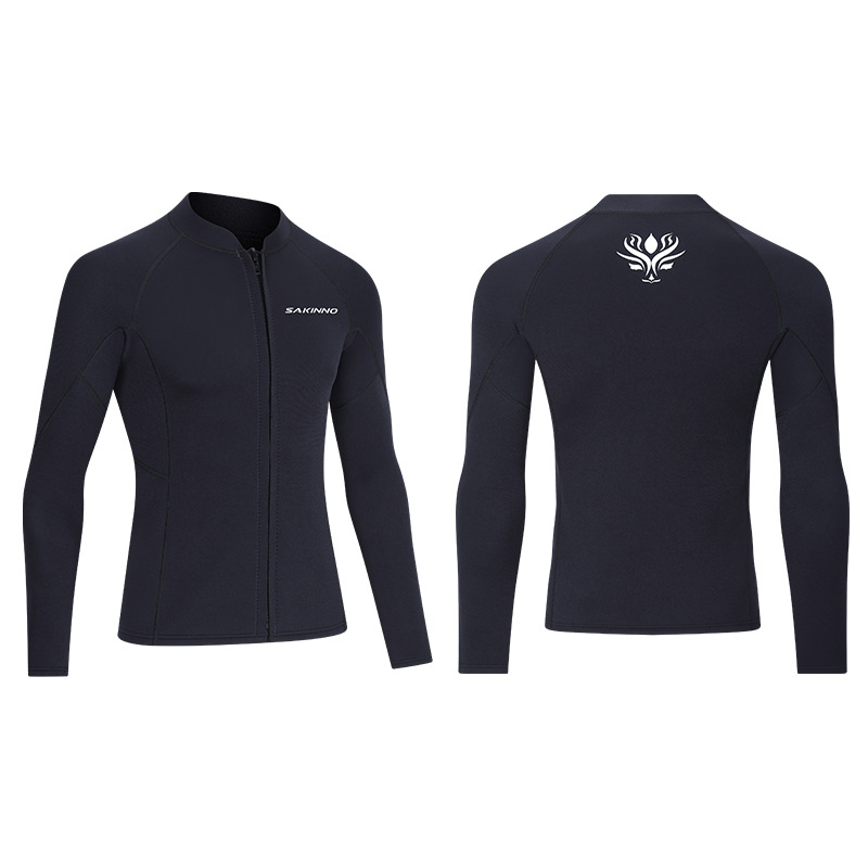 Unisex dugi rukav potaplinski top — SCR neopren visokoelastičan materijal, topao, sve sezone, za ronjenje.