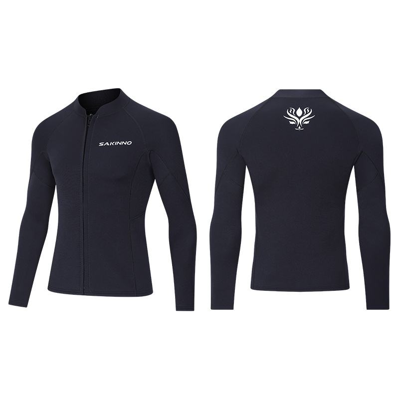 Unisex dugi rukav potaplinski top — SCR neopren visokoelastičan materijal, topao, sve sezone, za ronjenje.