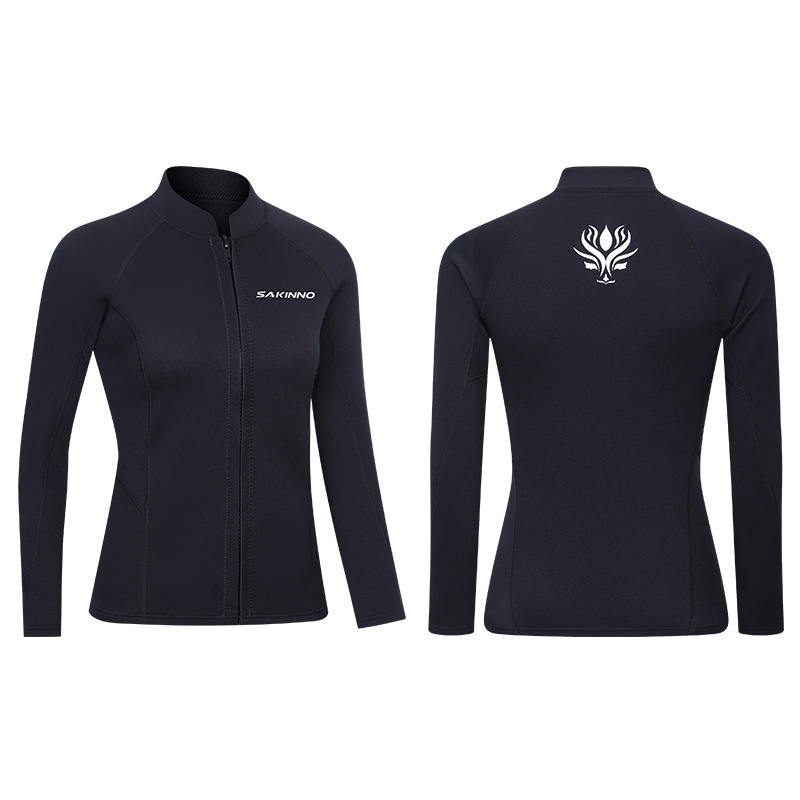 Unisex dugi rukav potaplinski top — SCR neopren visokoelastičan materijal, topao, sve sezone, za ronjenje.