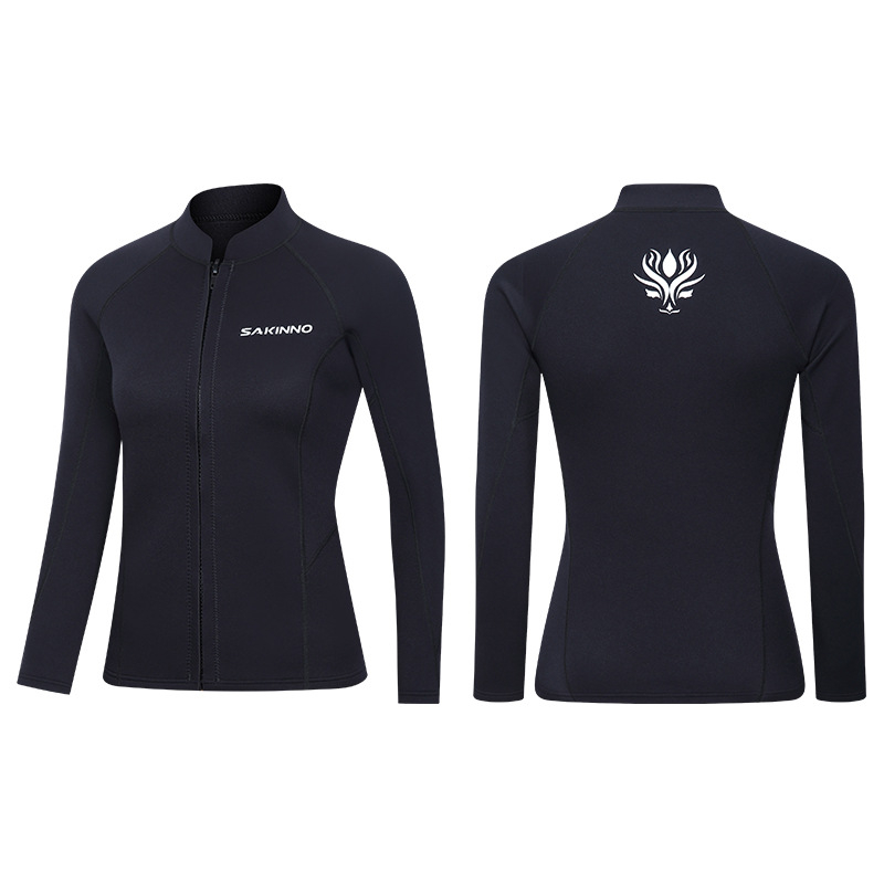 Unisex dugi rukav potaplinski top — SCR neopren visokoelastičan materijal, topao, sve sezone, za ronjenje.