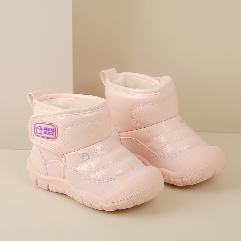 Vaikų žieminės bateliai iki kulkšnies, dirbtinė oda, unisex, amžius 1–3 ir 4–6 metų, kilmės vieta Zhuji, Zhejiang