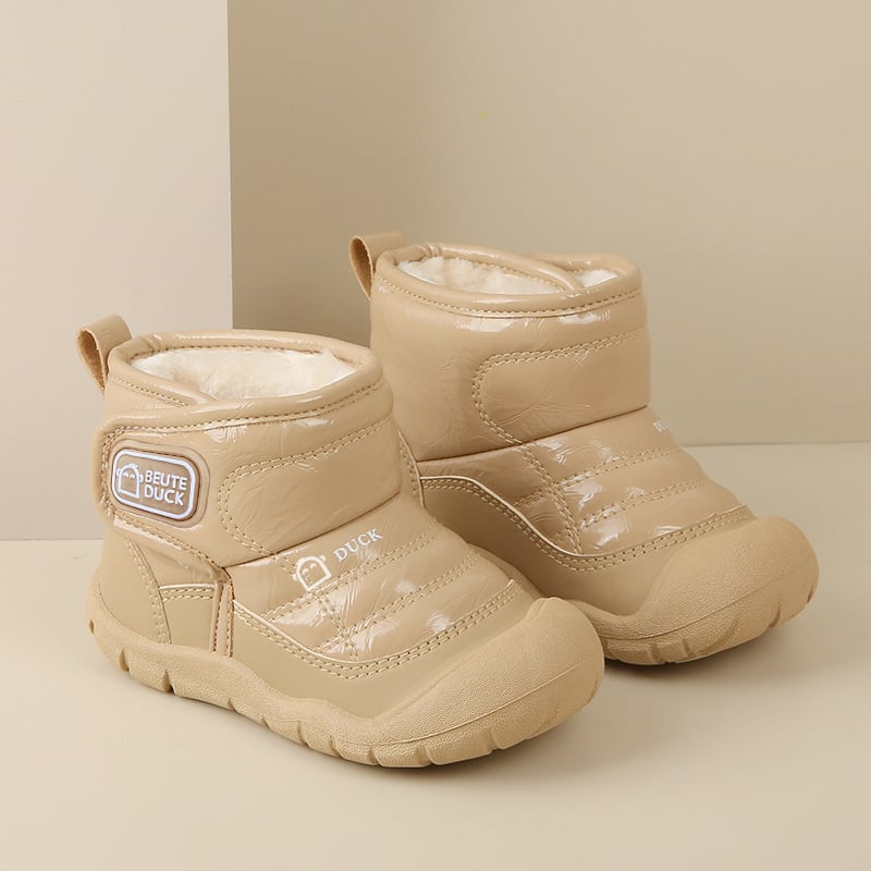 Vaikų žieminės bateliai iki kulkšnies, dirbtinė oda, unisex, amžius 1–3 ir 4–6 metų, kilmės vieta Zhuji, Zhejiang