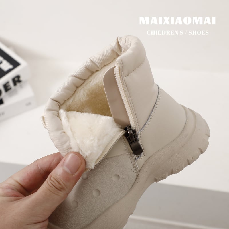 Mai Xiaomai vaikų atsparūs vandeniui sniego batai, unisex, su storu veliūro įdėklu ir minkšta padu