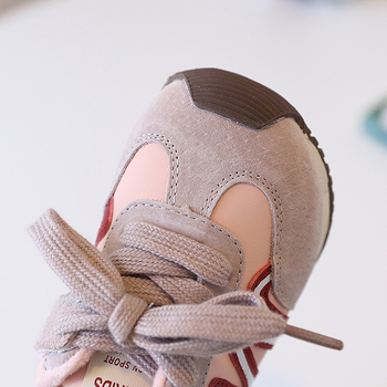 Forrest Gump stiilis laste talvekingad Velcro sulgemisega, tüdrukutele, ülemine materjal: split nahk, talla: kumm, vanus 4-6 aastat