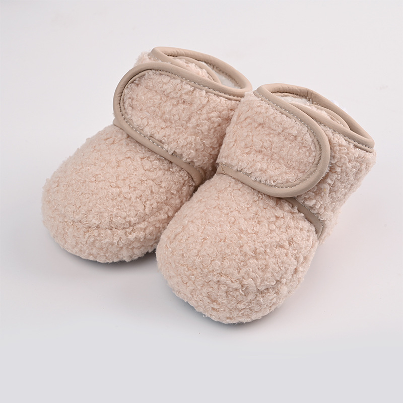 Beebide kõnnijalanõud 1–3-aastastele, Velcro kinnitusega, pehme PU talla, soe fleece vooder, libisemisvastane talviseks kasutamiseks