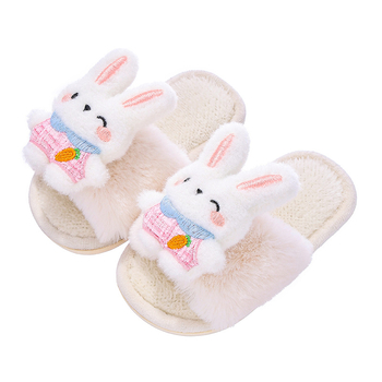 Laste puuvillased sussid, plüüspealsega, fleecevooder, karikatüritrükk, PVC talla, libisemiskindlad, sobivad siseruumides ja väljas