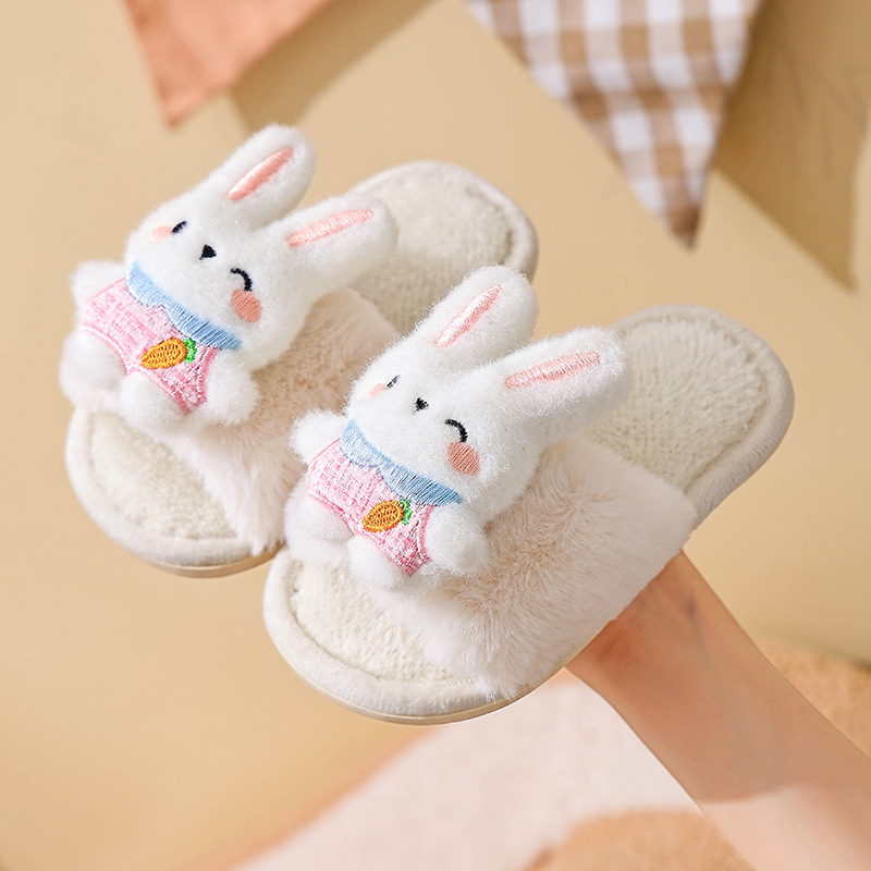 Laste puuvillased sussid, plüüspealsega, fleecevooder, karikatüritrükk, PVC talla, libisemiskindlad, sobivad siseruumides ja väljas