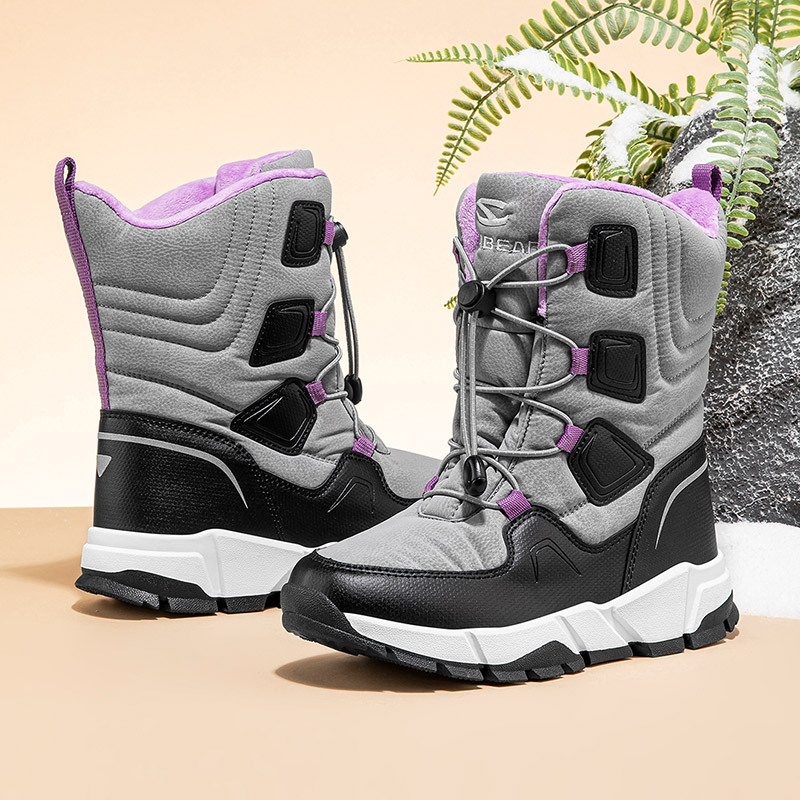 Botine de gleznă pentru copii HOBIBEAR | Exterior: piele sintetică | Unisex | Vârsta 4–16 ani