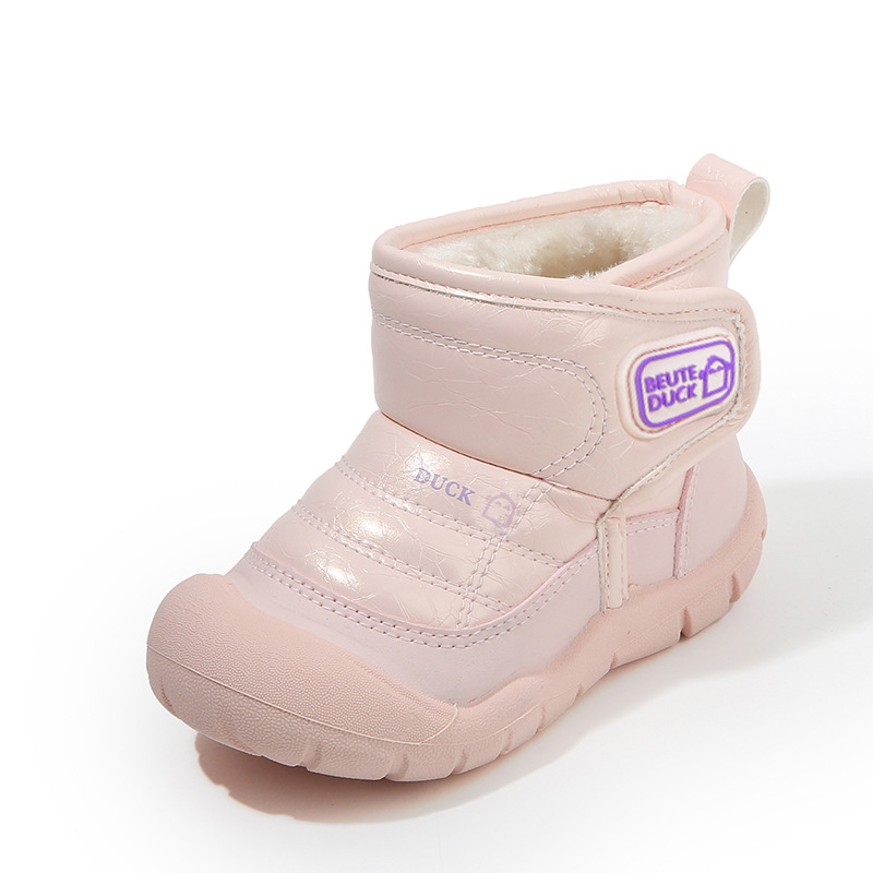 Ghete scurte de iarnă pentru copii, unisex, din piele artificială, vârsta 1–6 ani, stil sport