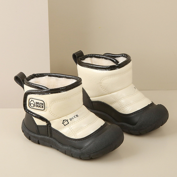 Ghete scurte de iarnă pentru copii, unisex, din piele artificială, vârsta 1–6 ani, stil sport