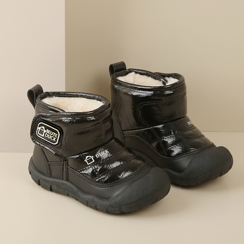 Ghete scurte de iarnă pentru copii, unisex, din piele artificială, vârsta 1–6 ani, stil sport