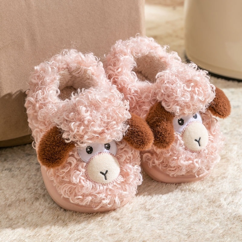 Laste fleece sussid kannaga, talveks siseruumides/väljakasutuseks, pehme vooder, EVA tala, loomamustriga, vanus 4–16 aastat