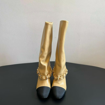 Kožené jazdecké čižmy, okrúhla špička, vysoké holene, výška päty 3-5 cm