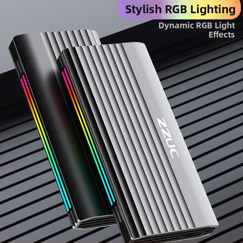 M.6 Bezinstrumentu SSD korpuss NVMe/NGFF, M.2, alumīnija sakausējums, līdz 8TB, USB-C 3.1/3.2