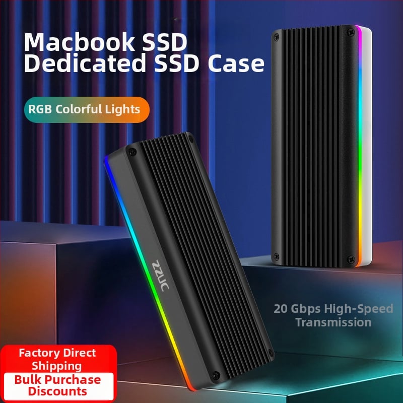 M.6 Bezinstrumentu SSD korpuss NVMe/NGFF, M.2, alumīnija sakausējums, līdz 8TB, USB-C 3.1/3.2