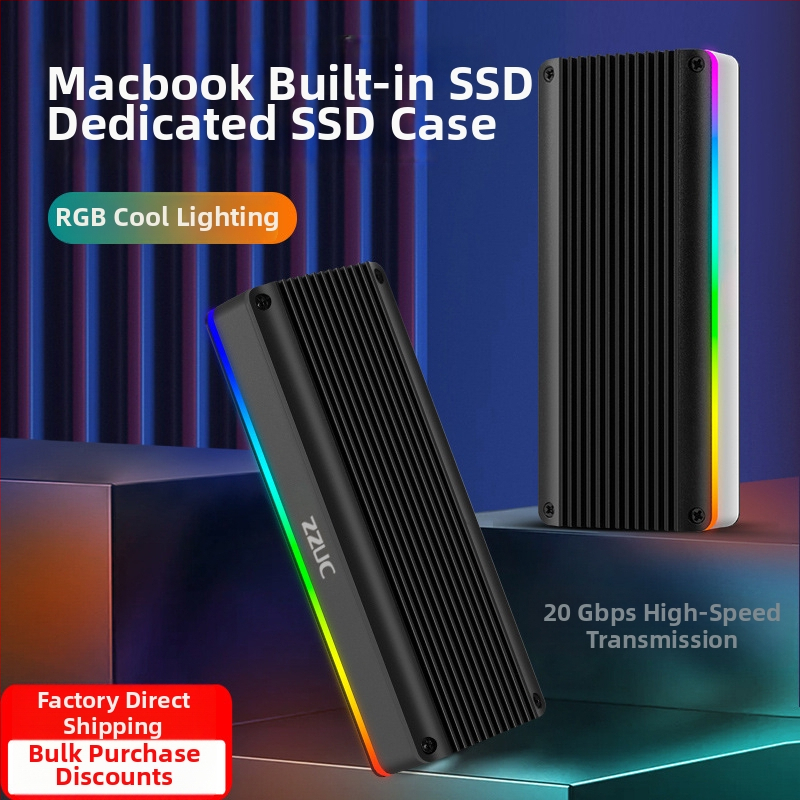 M.6 Beznástrojové SSD puzdro NVMe/NGFF, M.2, hliníková zliatina, až 8TB, USB-C 3.1/3.2
