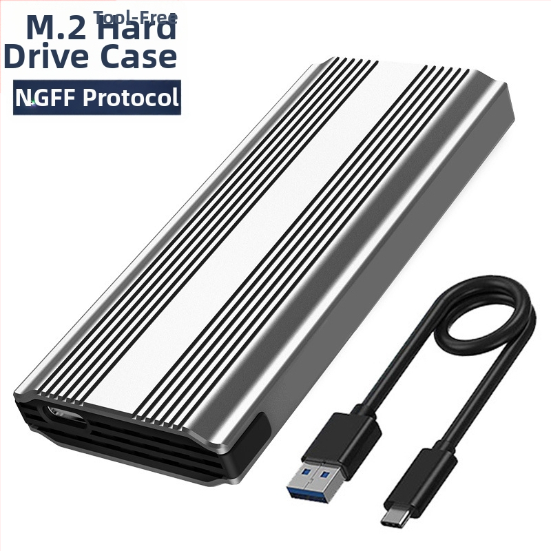 M.6 Beznástrojové SSD puzdro NVMe/NGFF, M.2, hliníková zliatina, až 8TB, USB-C 3.1/3.2