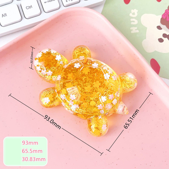 Särav tähistaevas liivast koomiksi suur kilpkonnakujuke otseülekande pimedate kottide sobitamine kontorilaua kaunistuste hulgimüük