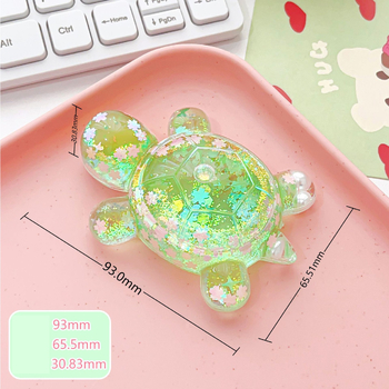 Särav tähistaevas liivast koomiksi suur kilpkonnakujuke otseülekande pimedate kottide sobitamine kontorilaua kaunistuste hulgimüük