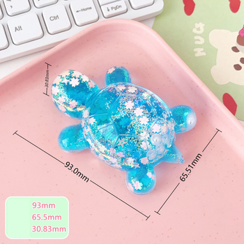 Särav tähistaevas liivast koomiksi suur kilpkonnakujuke otseülekande pimedate kottide sobitamine kontorilaua kaunistuste hulgimüük