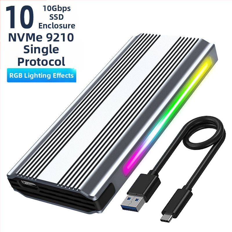 M.6 Beznástrojové SSD puzdro NVMe/NGFF, M.2, hliníková zliatina, až 8TB, USB-C 3.1/3.2