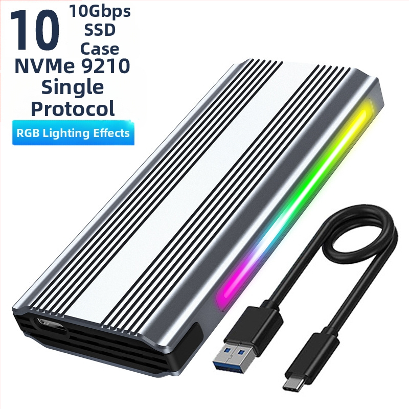 M.6 Bezinstrumentu SSD korpuss NVMe/NGFF, M.2, alumīnija sakausējums, līdz 8TB, USB-C 3.1/3.2