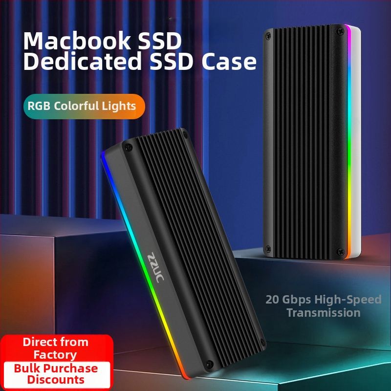 M.6 Bezinstrumentu SSD korpuss NVMe/NGFF, M.2, alumīnija sakausējums, līdz 8TB, USB-C 3.1/3.2