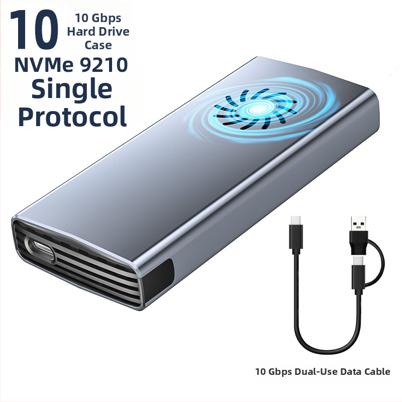 M.6 Tööriistavaba SSD-korpuse NVMe/NGFF, M.2, alumiiniumist sulam, kuni 8TB, USB-C 3.1/3.2