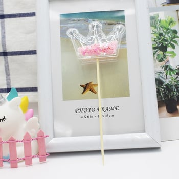 Απλές διαφανείς διακοσμήσεις κέικ: πεντάγωνα, αστέρια, καρδιές, καρδιές ροδακινί και σύννεφα. (Διακοσμήσεις ψησίματος)