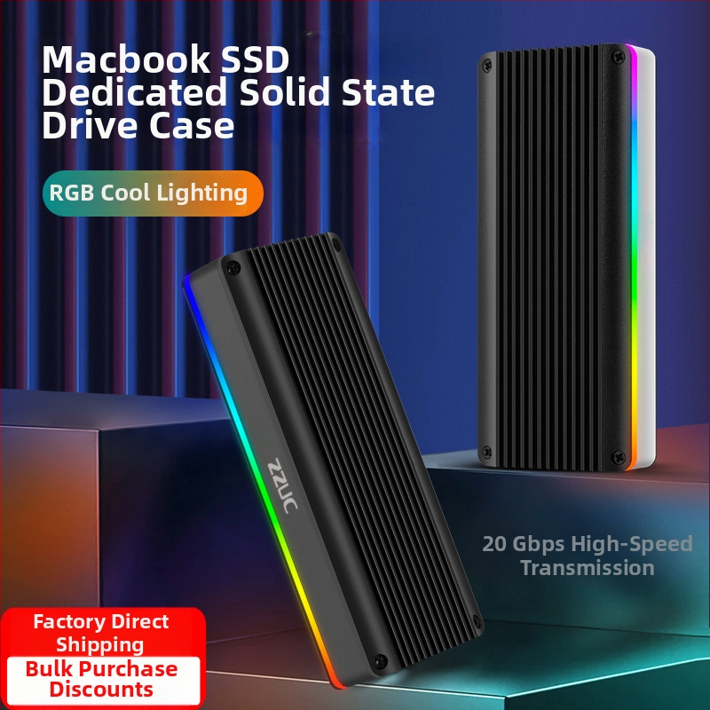 M.6 Beįrankių SSD korpusas NVMe/NGFF, M.2, aliuminio lydinys, iki 8TB, USB-C 3.1/3.2
