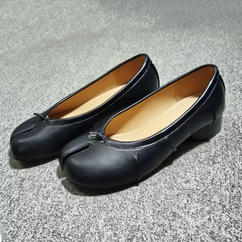 Női Mary Jane cipők — kerek orr, vastag sarok, sarokmagasság 3–6 cm, felső rész: szuper rost