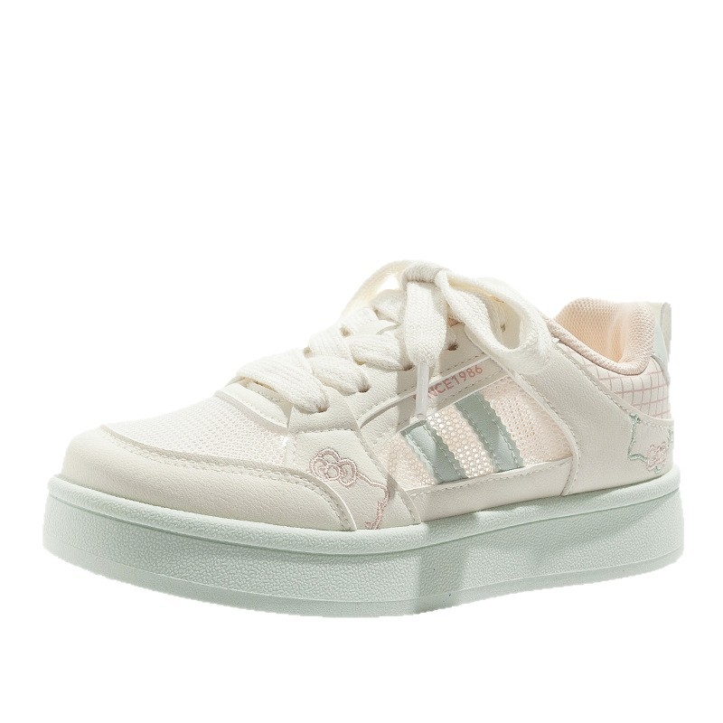 Ženske mrežaste tenisice – casual stil, Super Fiber gornji dio, niski vrh, gumeni potplat, okrugli nos, 3–5 cm peta