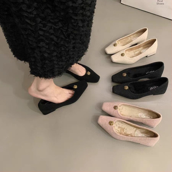 Mary Jane topánky, Štvorcový nos, Velúr vrch, Stredná výška podpätku 3–6 cm, Podšívka zo Super vlákna