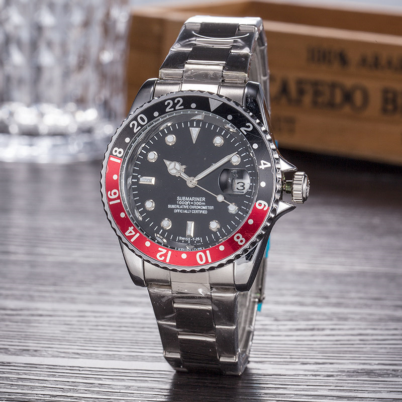 Muški mehanički poslovni sat s nehrđajućim čeličnim kaišem, promjer brojčanika 37 mm, safirno staklo, kalendar i 24-satni indikator, spiralna krona, dvostruko leptir zatvarač