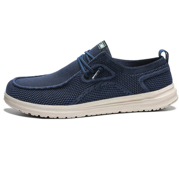 Muške ultra-lagane platnene slip-on tenisice – niski profil, okrugli vrh prsta, prozračne, gumeni potplat